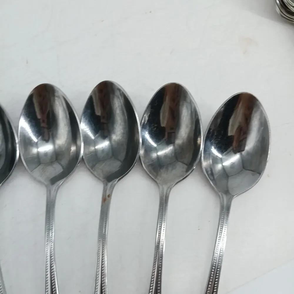 10X Tbsp TOWLE Supreme STUART SHELL Stainless Table Spoons